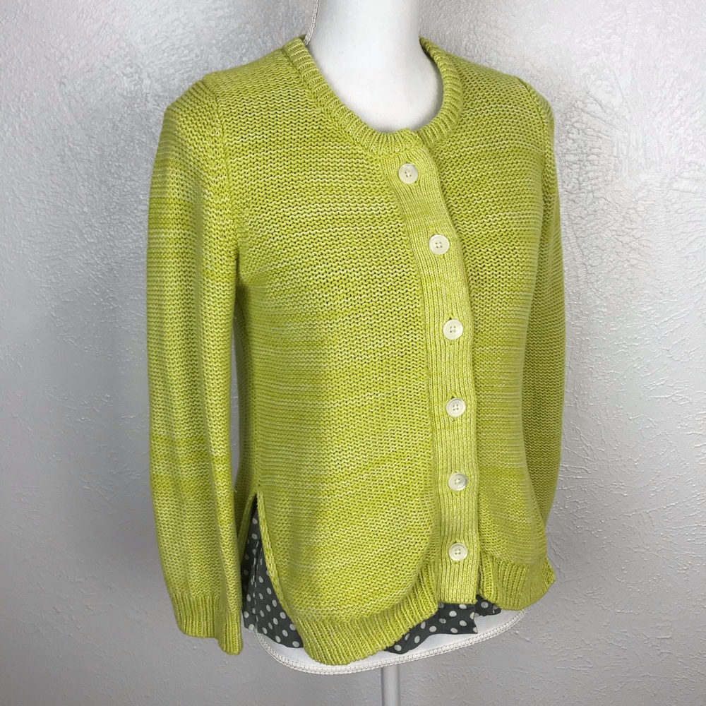 Anthro Field Flower | Button Down Sweater Layered